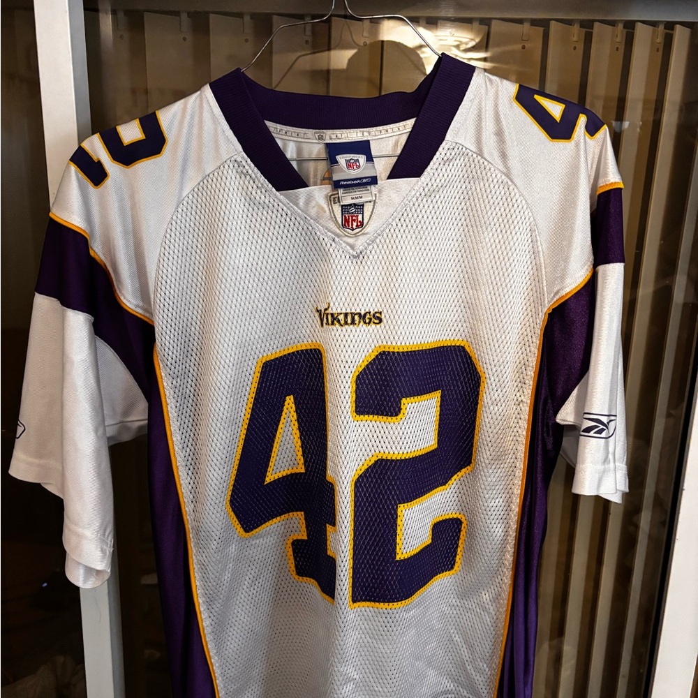 Reebok White and Purple Jersey